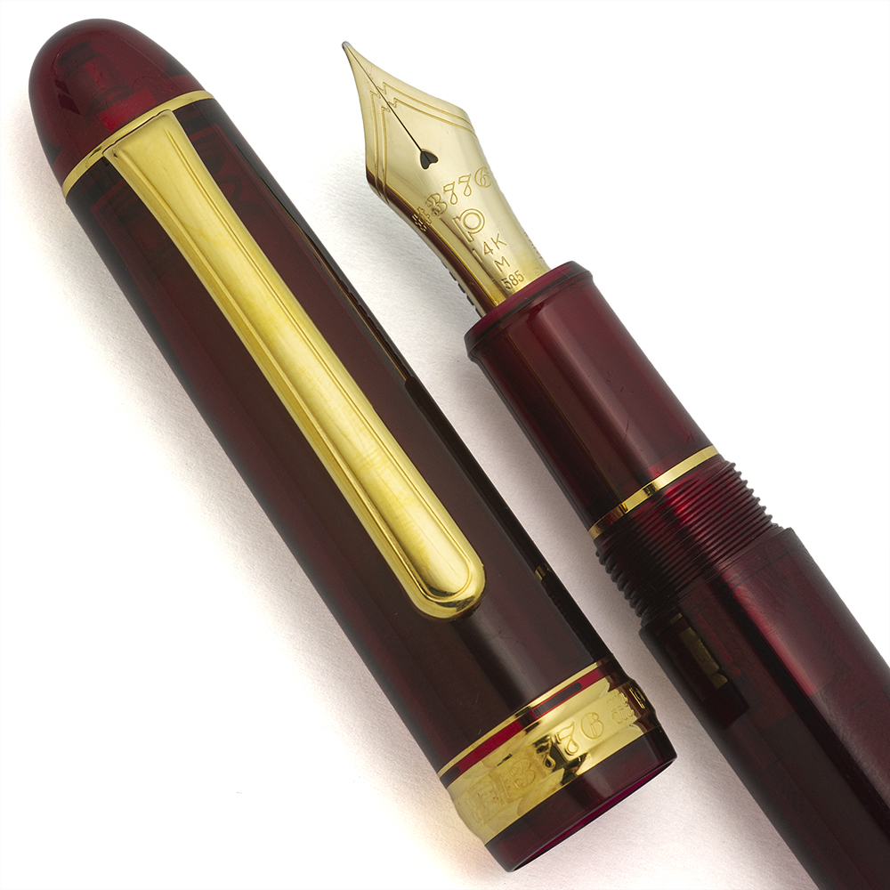 Platinum 3776 Century Fountain Pen - Burgoyne with Gold Trim, C/C